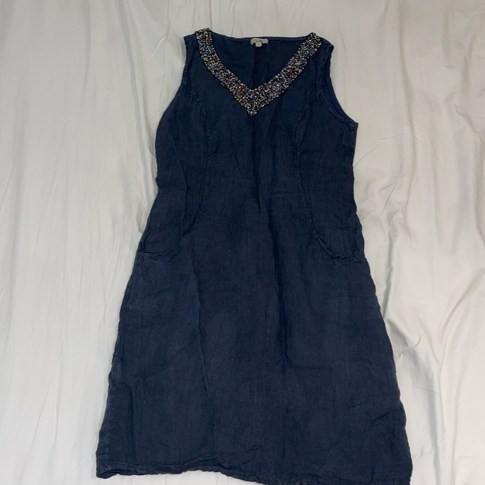 LINA TOMEI 100% Linen Dress